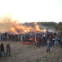 Osterfeuer 2011 in Suederende auf Foehr
